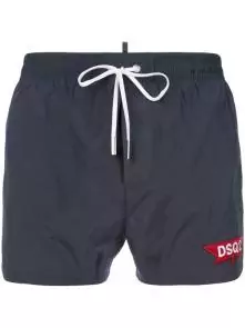 dsquared2 underwear short collections hommes dsq2 logo gray